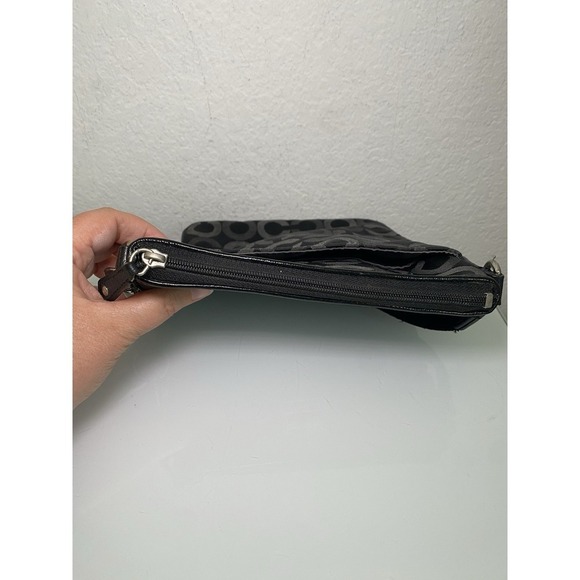 Coach MADISON Black Grey Op Art Stage Coach Crossbody Swingpack 43430 - Picture 8 of 16